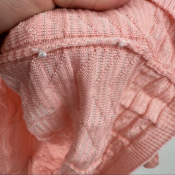 M by MISSONI Pink Textured Knit Long Sleeve Sweater, No Size or Care Label - Picture 5 of 5